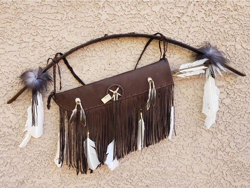 darkbrownquiver Quiver with Bow & Arrow Wall Hanging